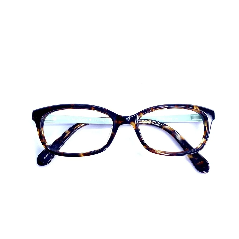Kate Spade NY Tortoise Rectangular Glasses Teal Temple Jazmine 0X49 51 17 140